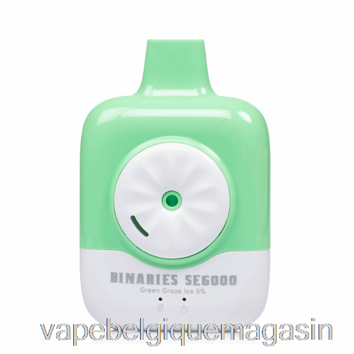 Vape Jetable Horizon Binaires Se6000 Glace Au Raisin Vert Jetable